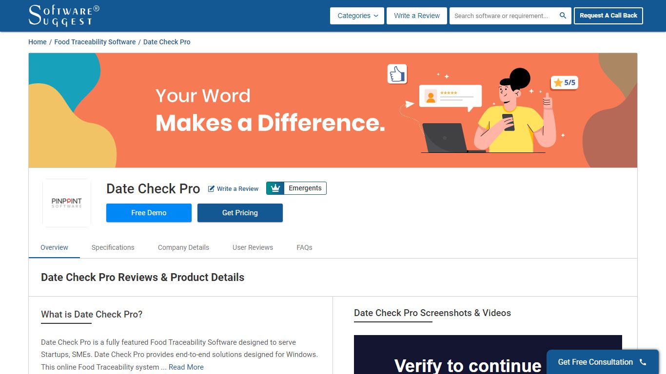 Date Check Pro Pricing, Reviews, & Features in 2022